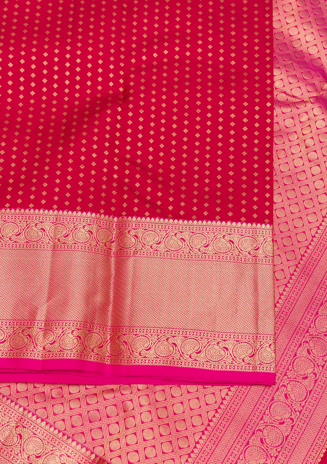 Red Zariwork Pure Silk Saree