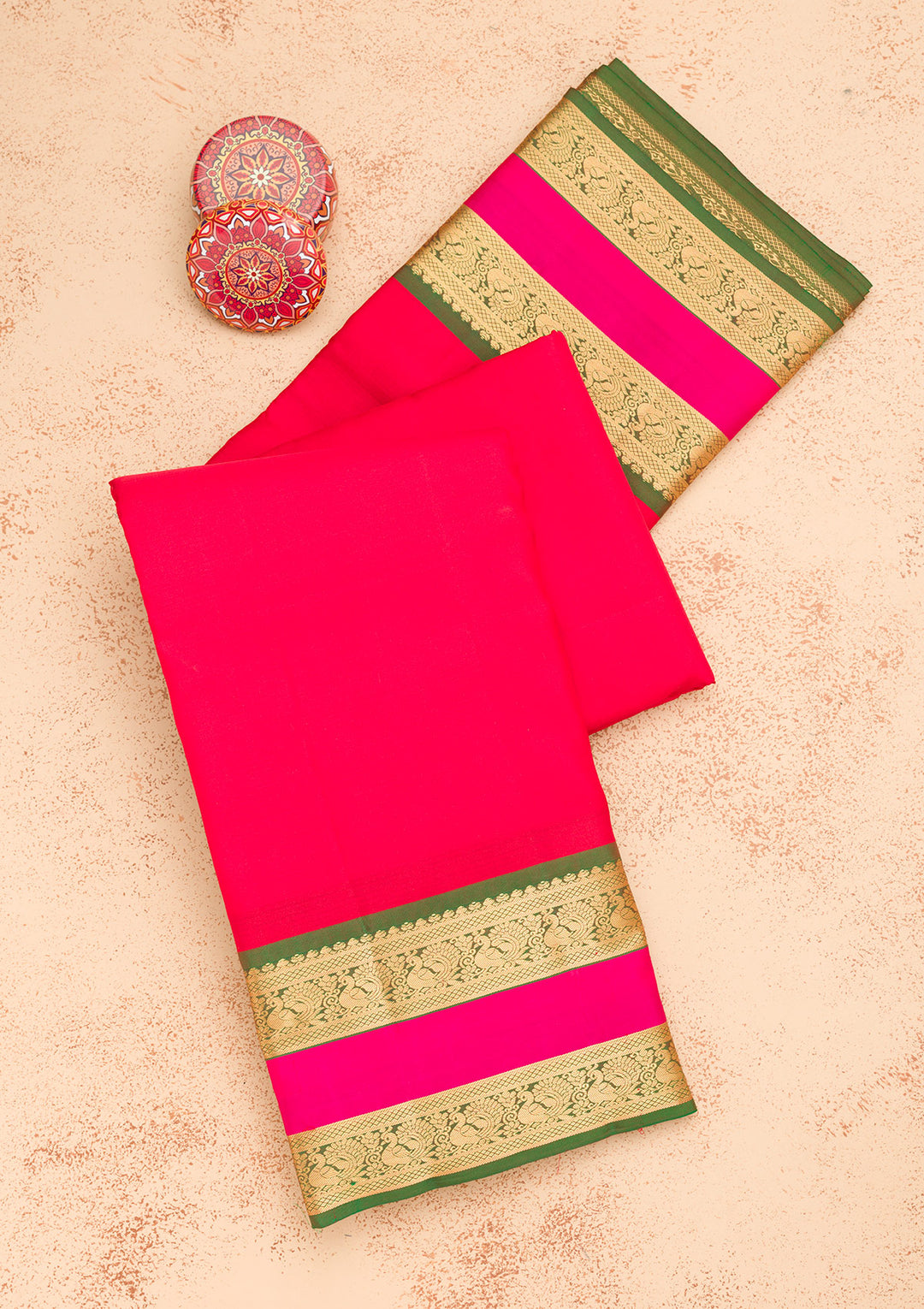 Red Zariwork Pure Silk Saree