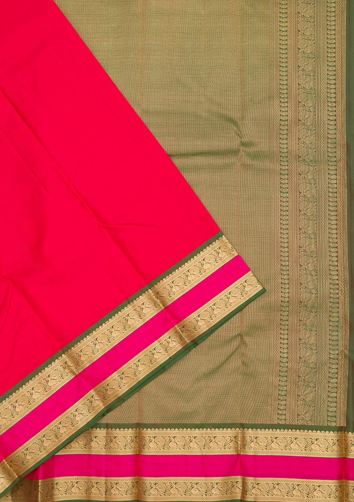 Red Zariwork Pure Silk Saree