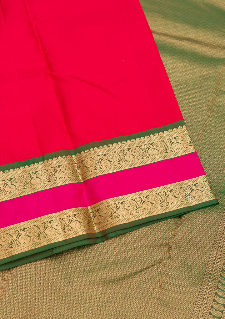 Red Zariwork Pure Silk Saree