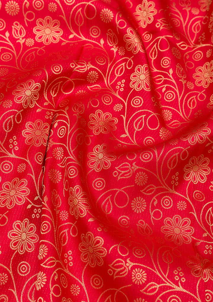Red Zariwork Banarasi Pure Silk Saree
