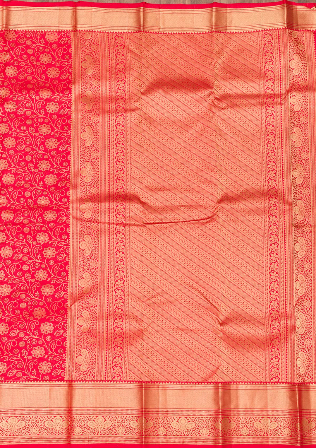 Red Zariwork Banarasi Pure Silk Saree