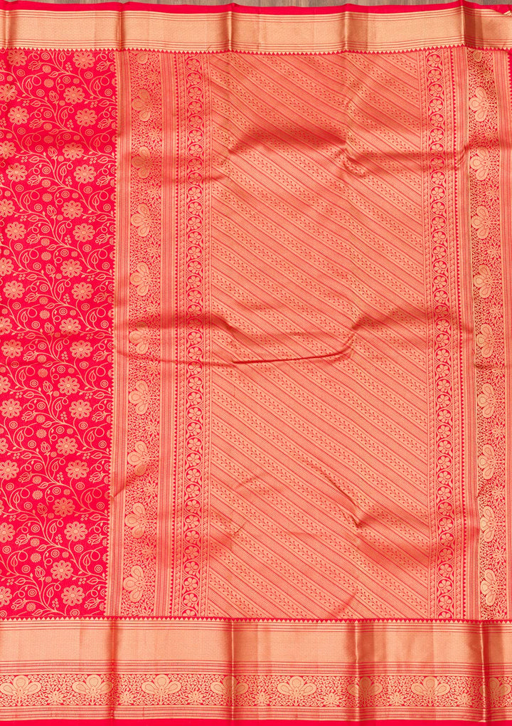 Red Zariwork Banarasi Pure Silk Saree