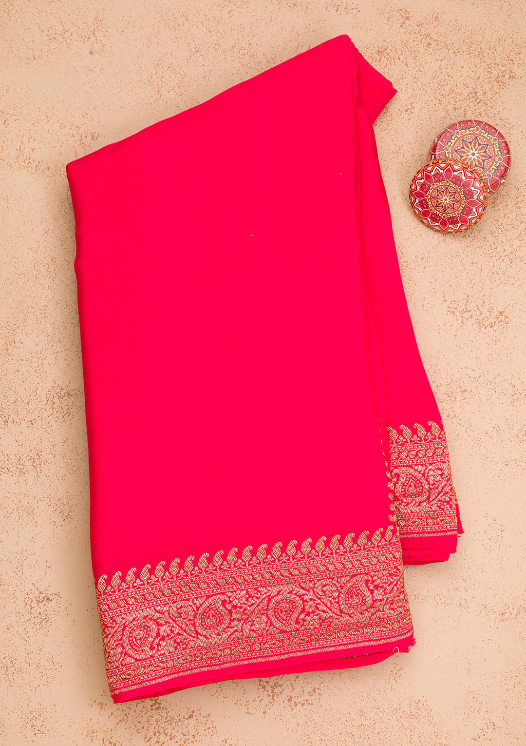 Red Zariwork Pure Silk Saree