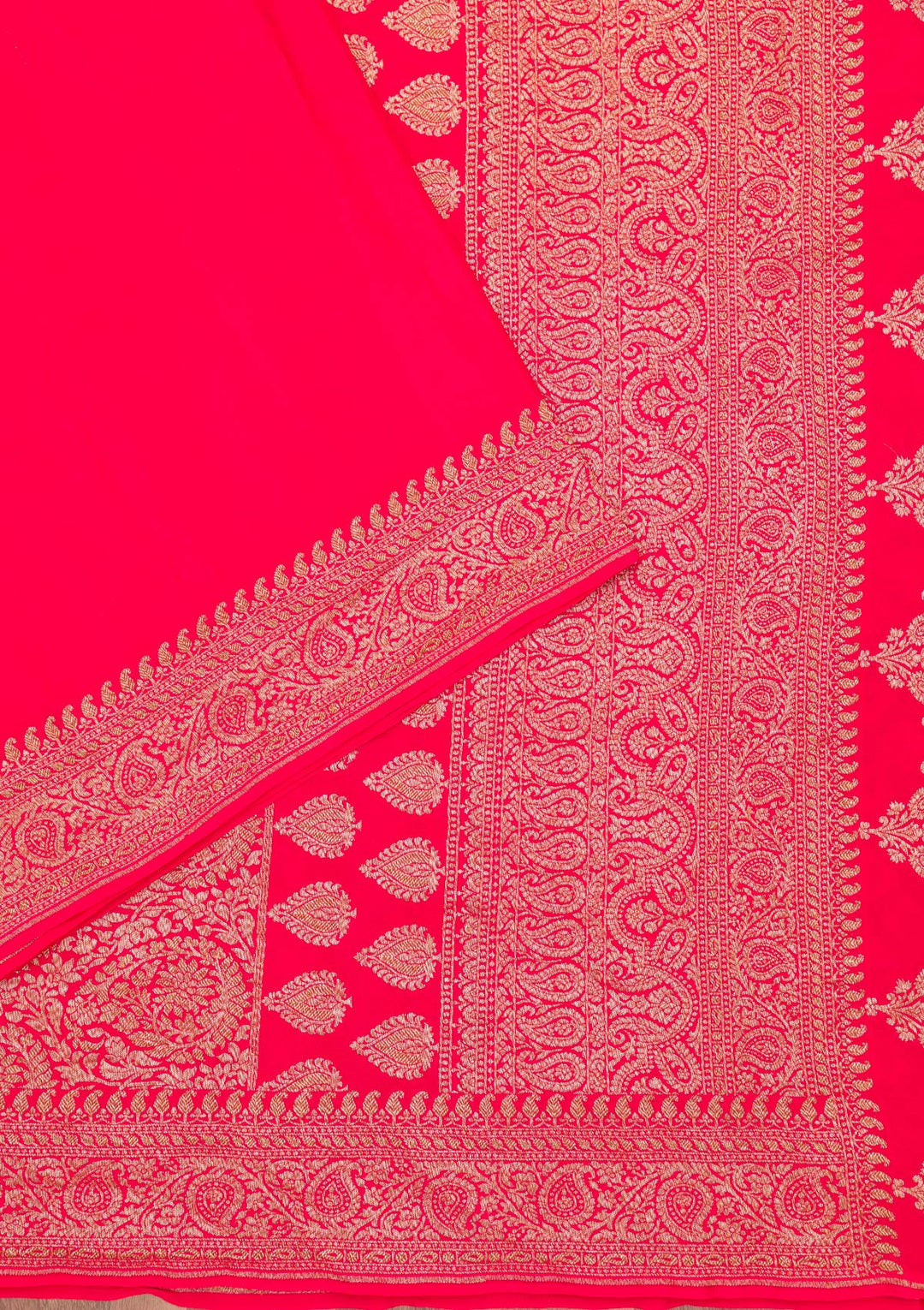 Red Zariwork Pure Silk Saree