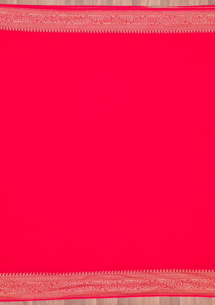 Red Zariwork Pure Silk Saree