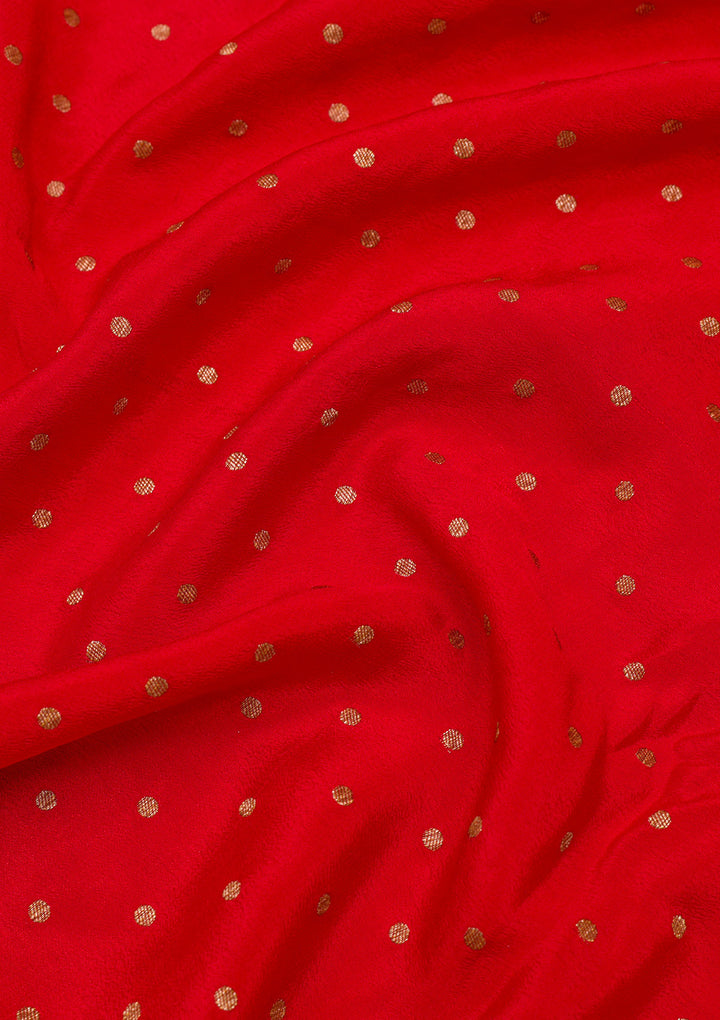 Red Zariwork Pure Silk Saree