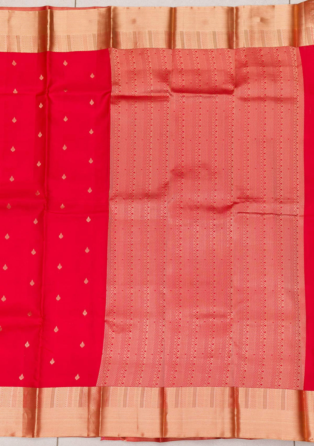 Red Zariwork Pure Silk Saree