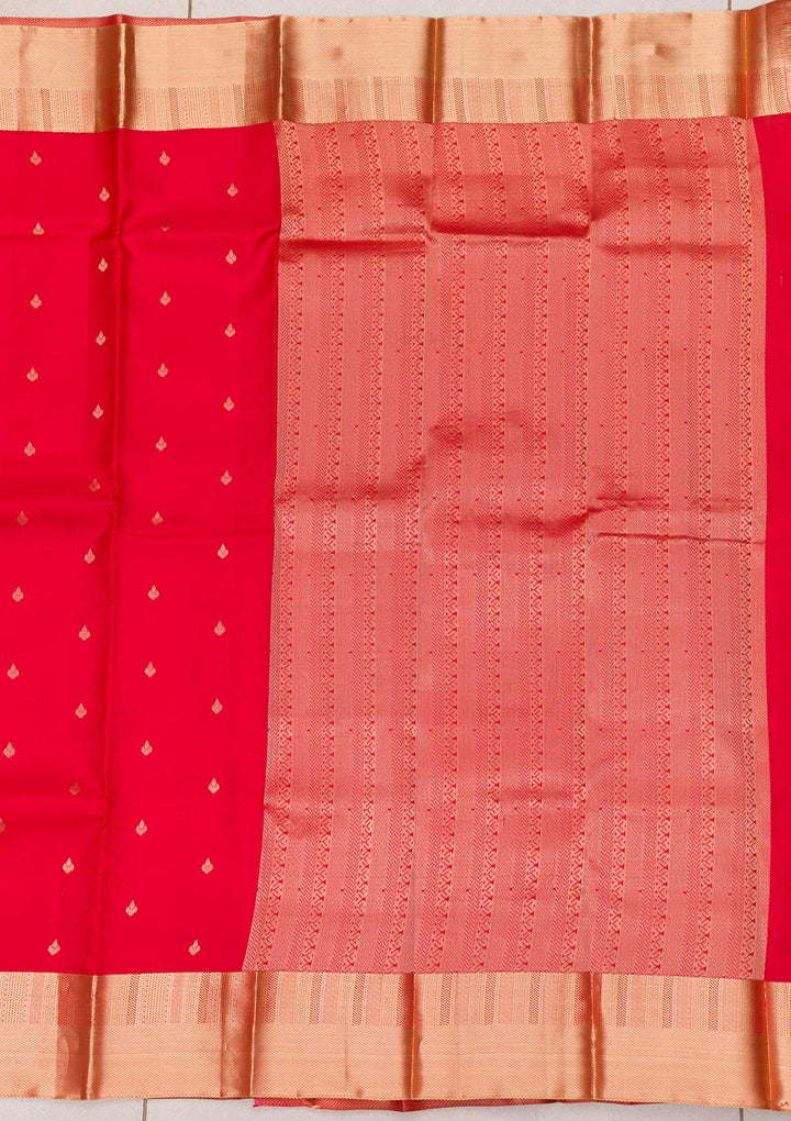 Red Zariwork Pure Silk Saree