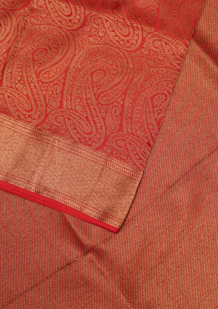 Red Zariwork Pure Silk Saree