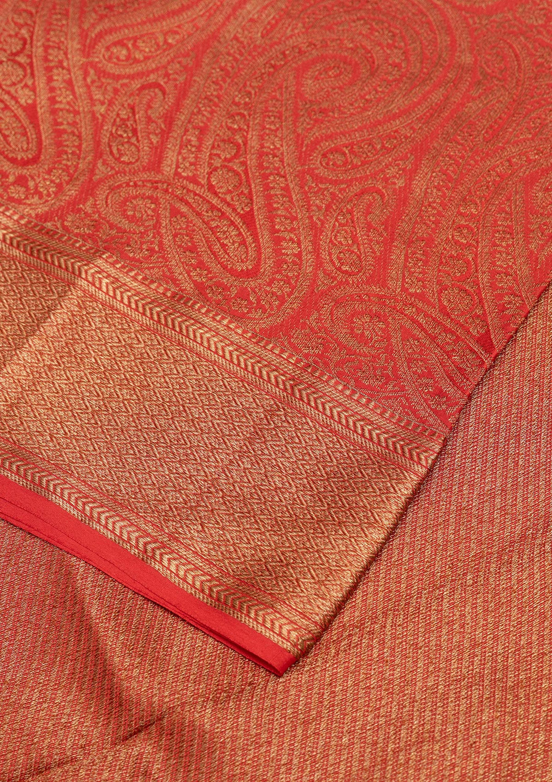 Red Zariwork Pure Silk Saree