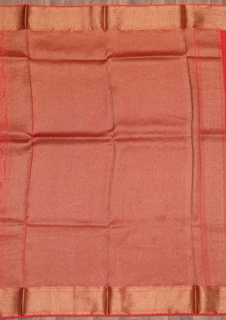 Red Zariwork Pure Silk Saree