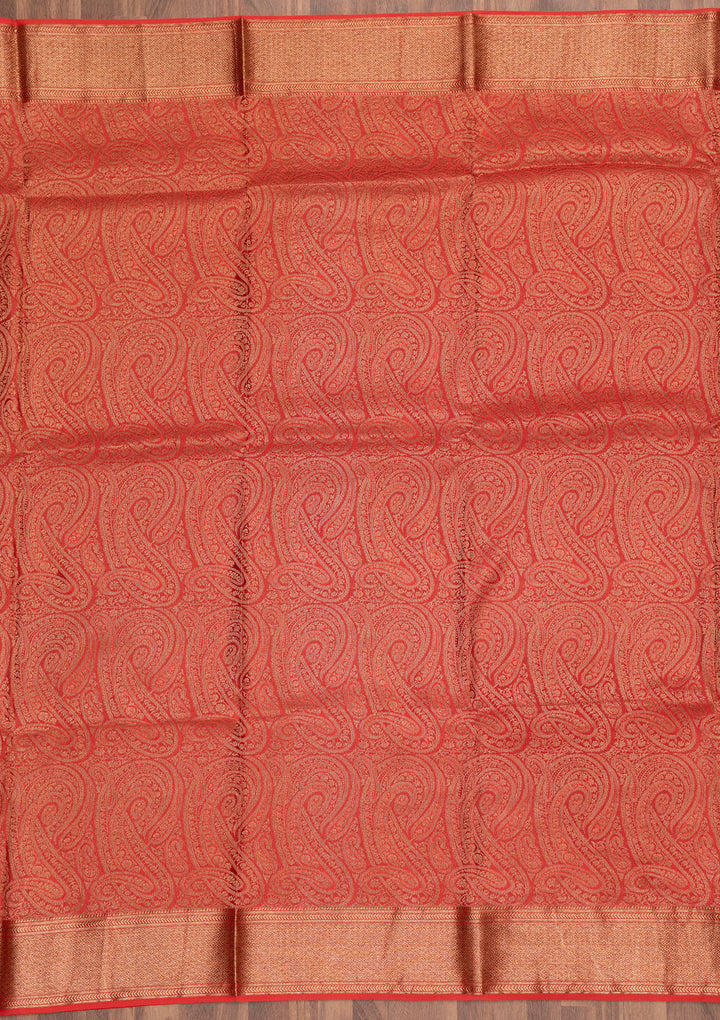 Red Zariwork Pure Silk Saree