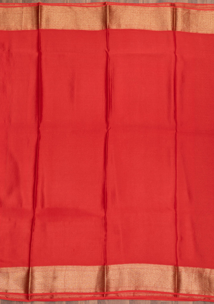 Red Zariwork Pure Silk Saree