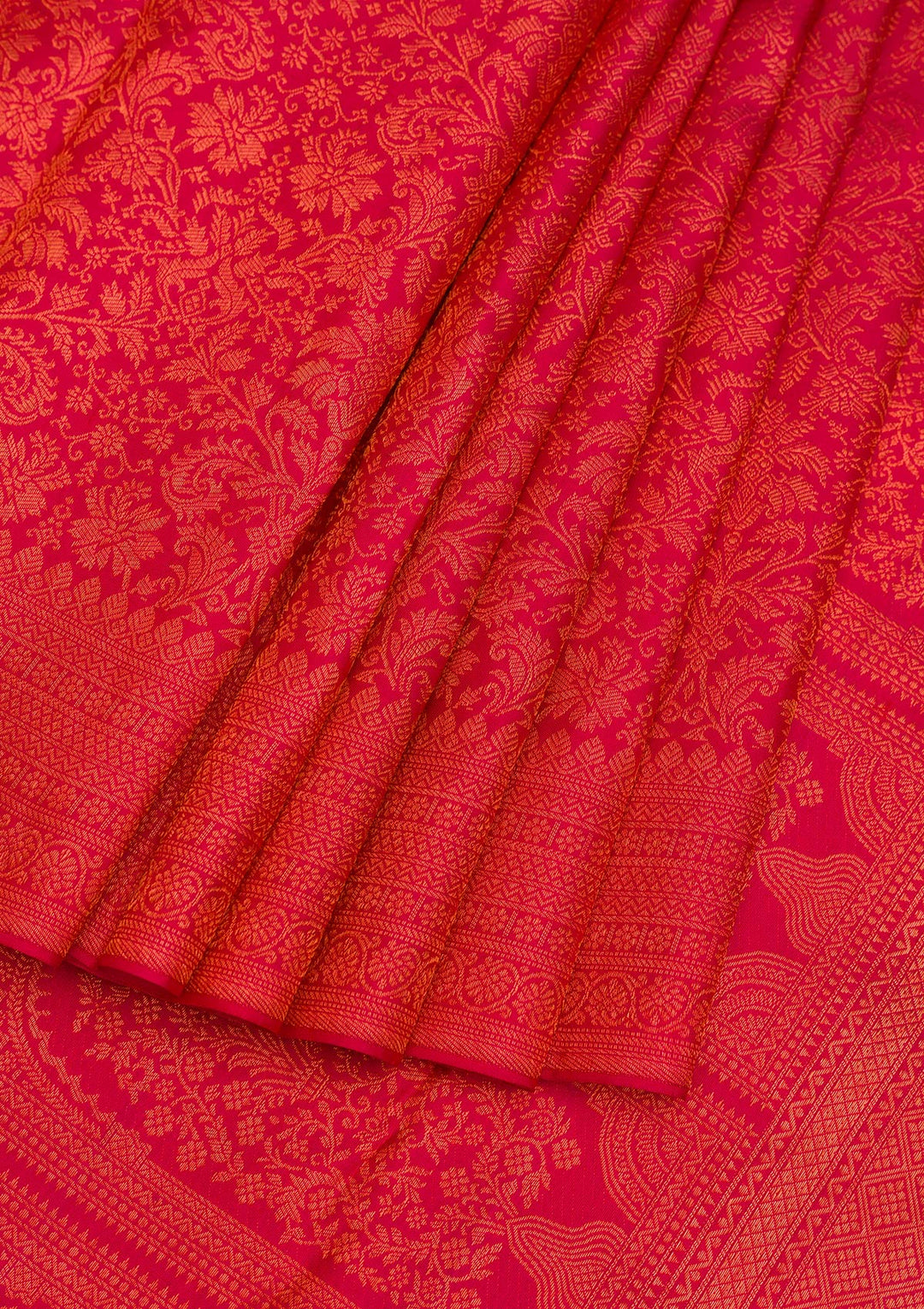 Red Zariwork Pure Silk Saree