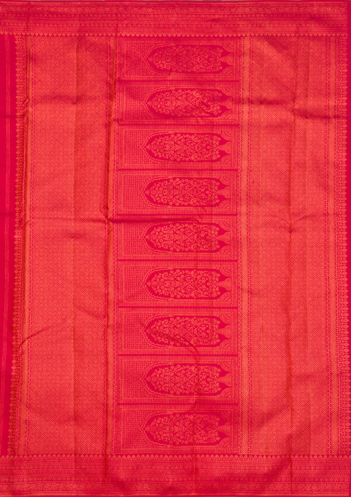 Red Zariwork Pure Silk Saree