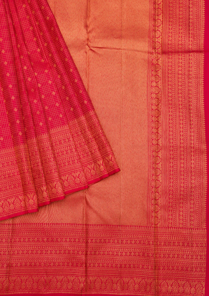 Red Zariwork Pure Silk Saree