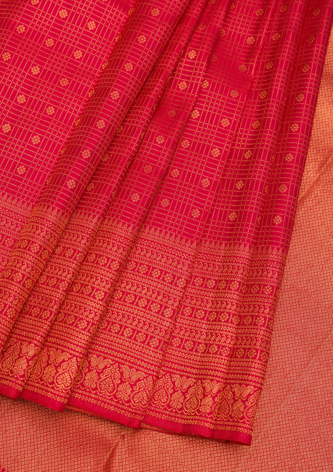 Red Zariwork Pure Silk Saree