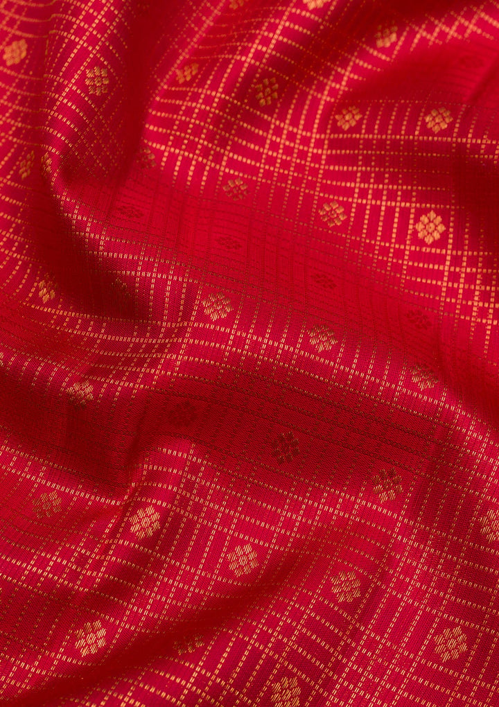 Red Zariwork Pure Silk Saree