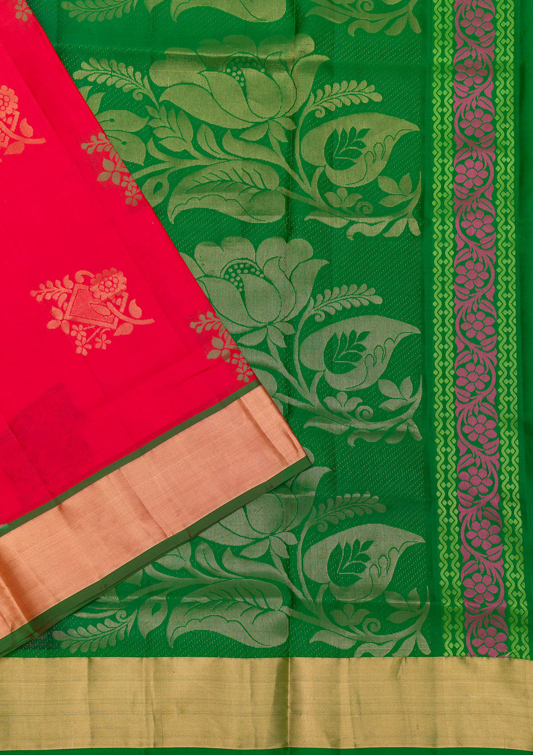 Red Zariwork Pure Silk Saree