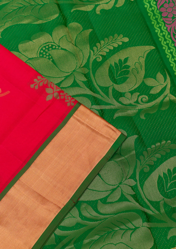 Red Zariwork Pure Silk Saree