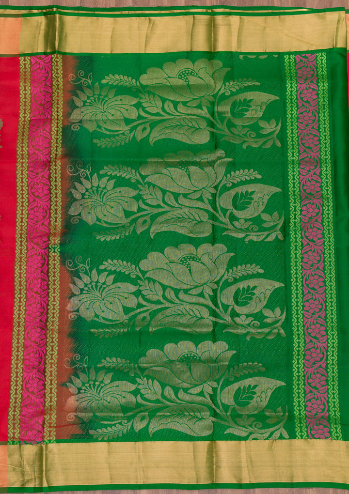 Red Zariwork Pure Silk Saree
