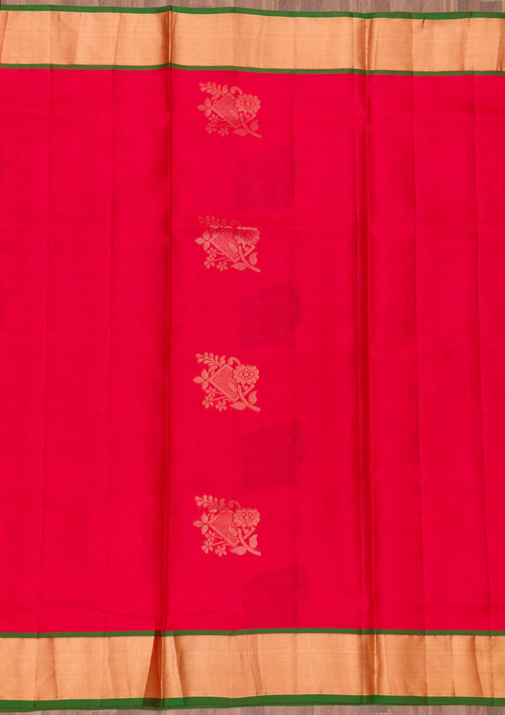 Red Zariwork Pure Silk Saree