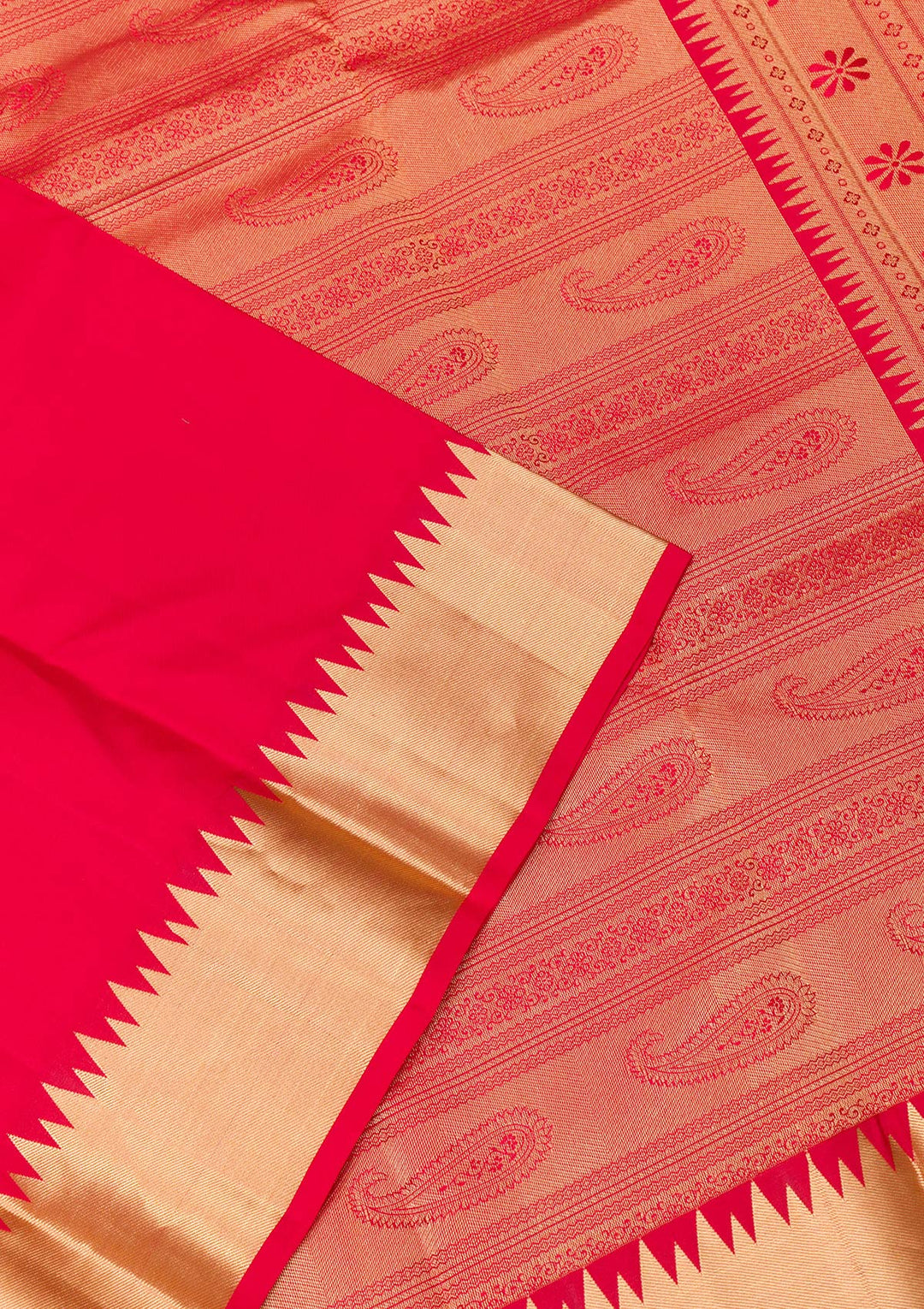 Red Zariwork Pure Silk Saree