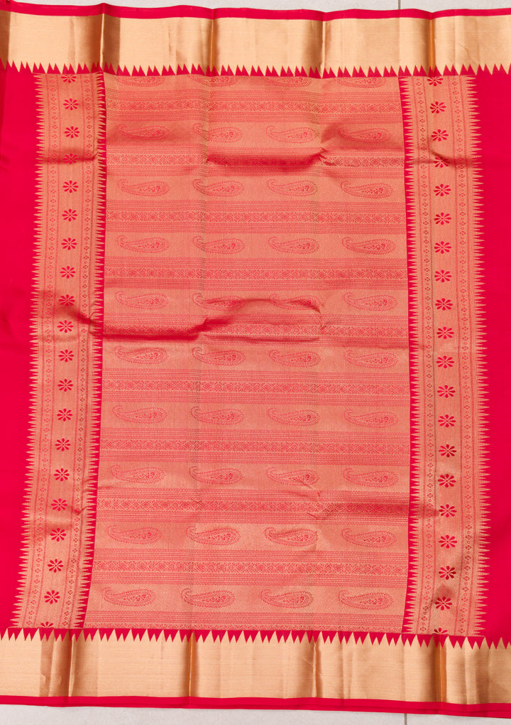 Red Zariwork Pure Silk Saree