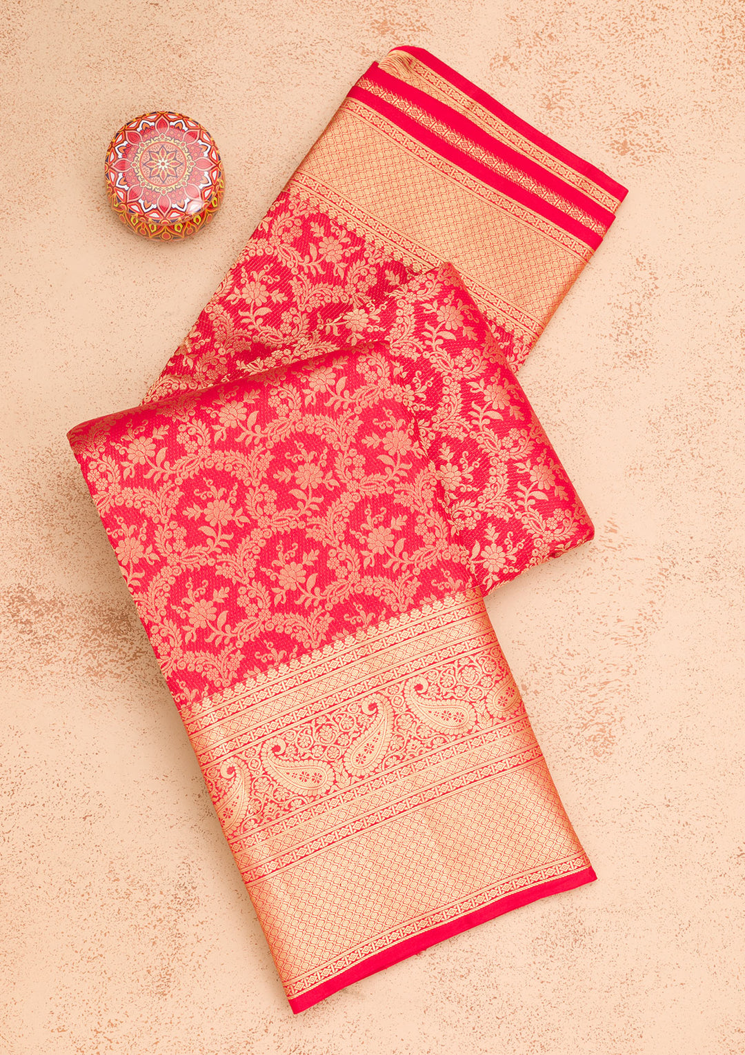 Red Zariwork Pure Silk Saree