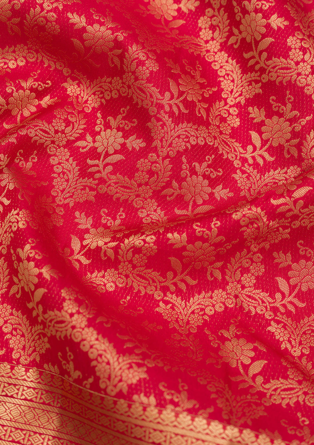 Red Zariwork Pure Silk Saree