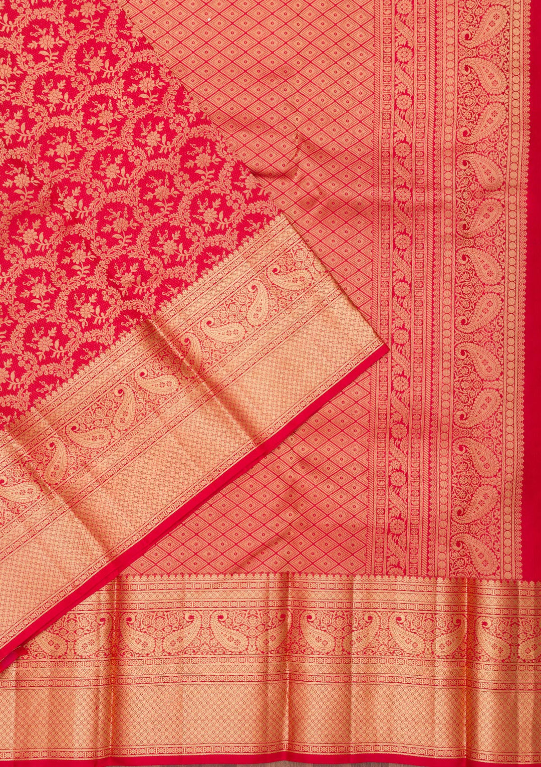 Red Zariwork Pure Silk Saree