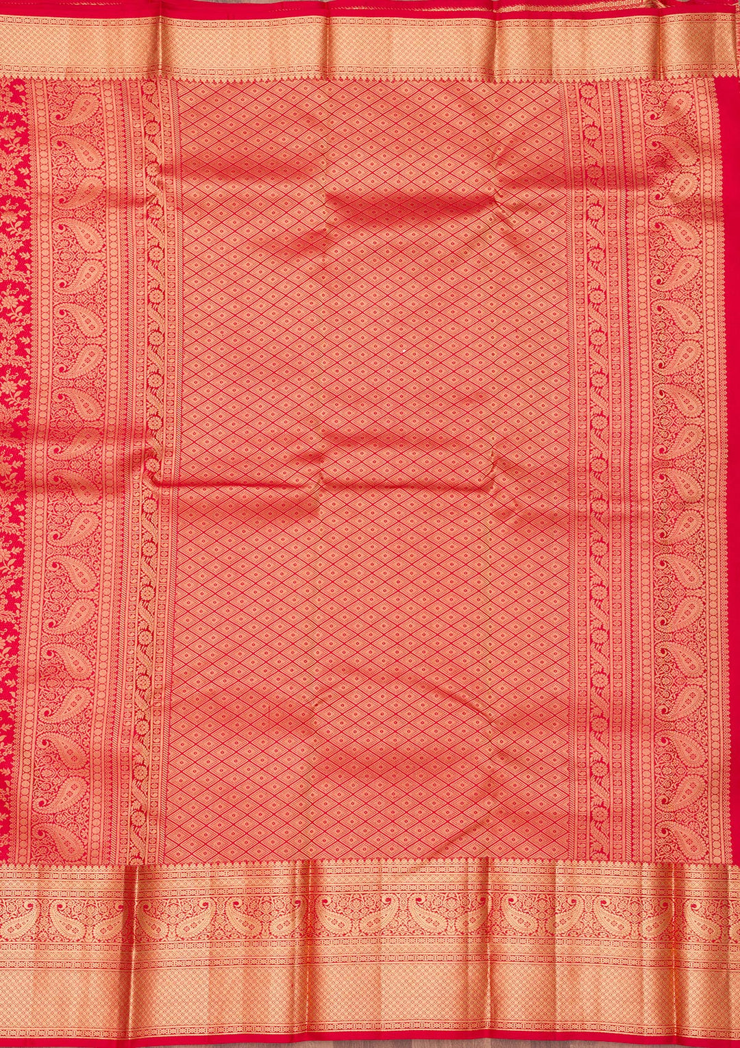 Red Zariwork Pure Silk Saree