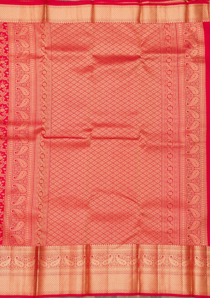 Red Zariwork Pure Silk Saree