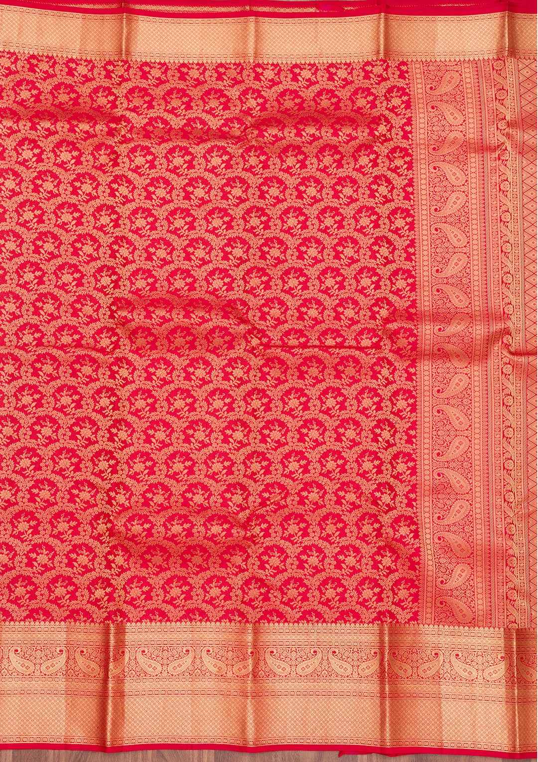 Red Zariwork Pure Silk Saree