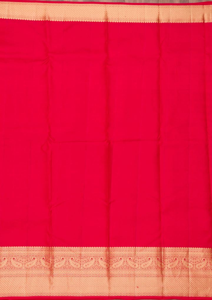Red Zariwork Pure Silk Saree