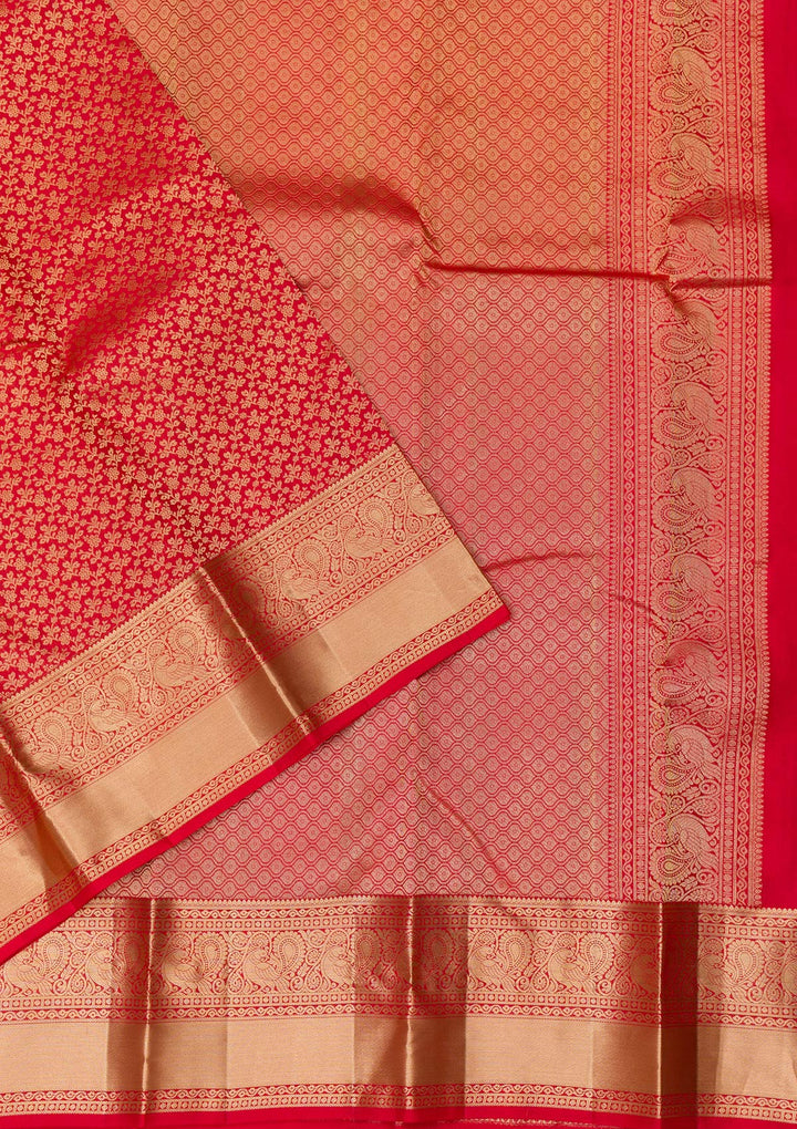 Red Zariwork Banarasi Pure Silk Saree