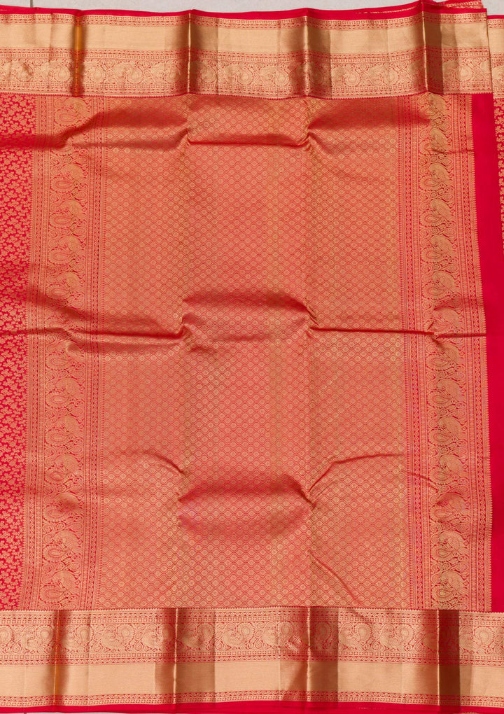 Red Zariwork Banarasi Pure Silk Saree