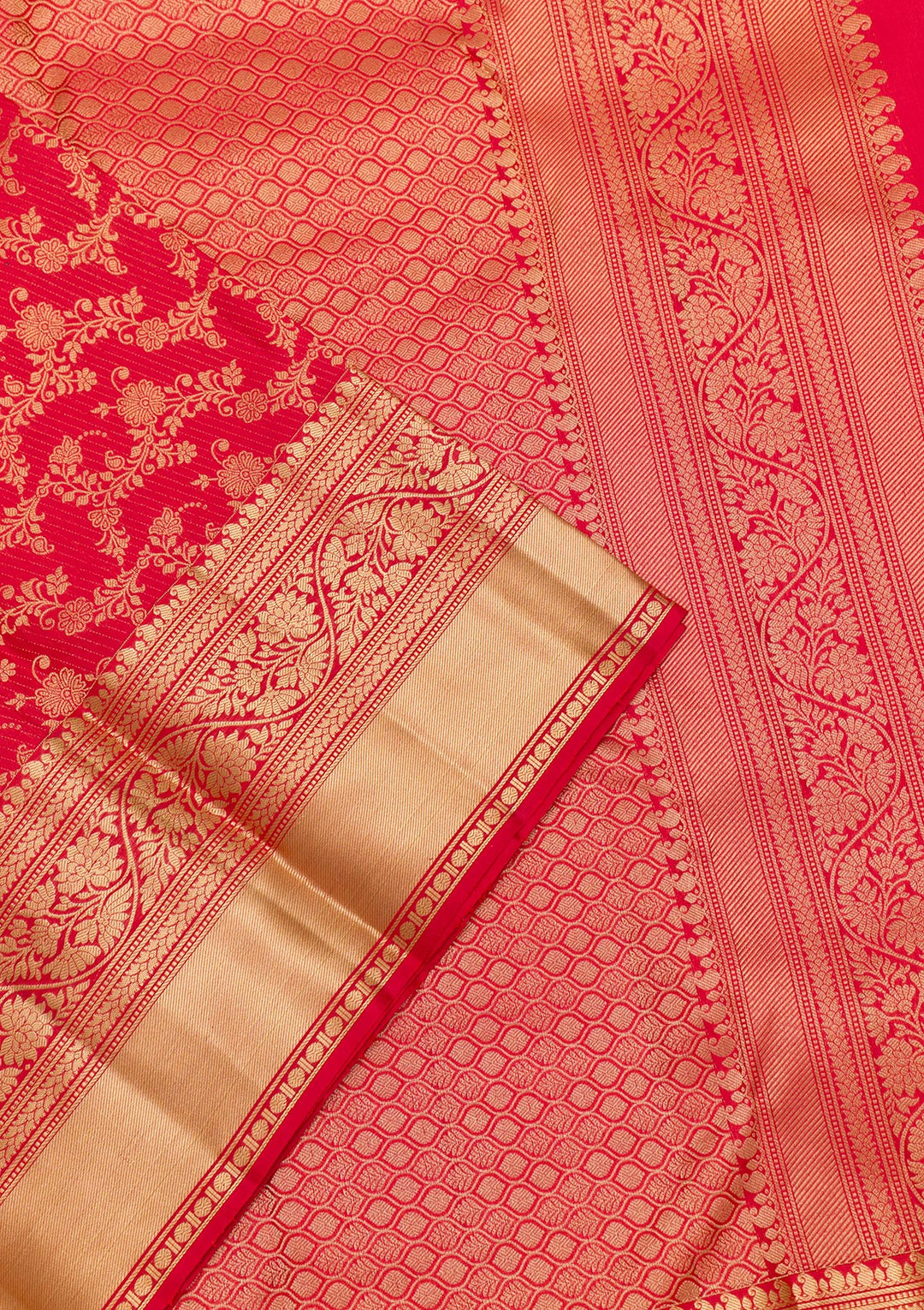 Red Zariwork Pure Silk Saree