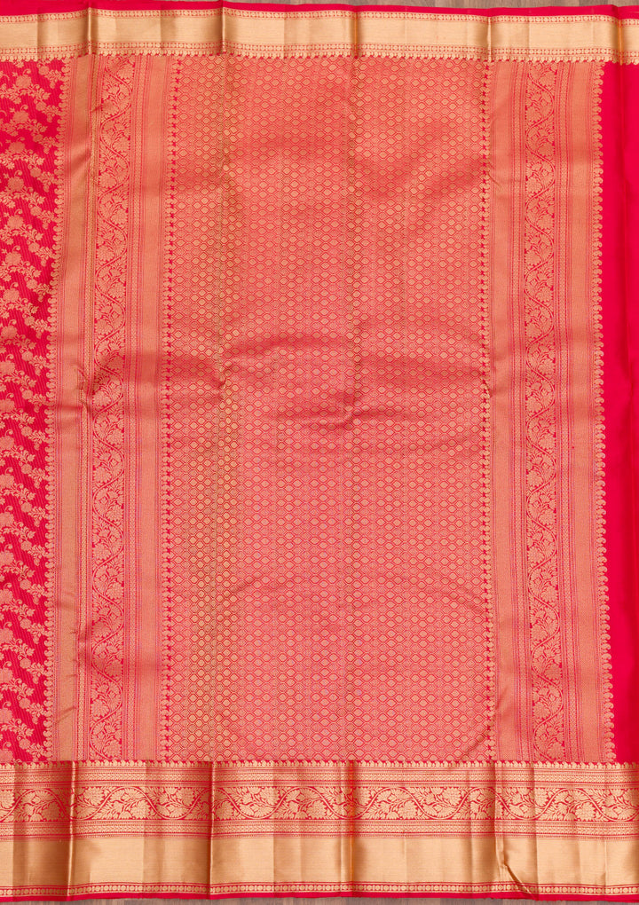 Red Zariwork Pure Silk Saree
