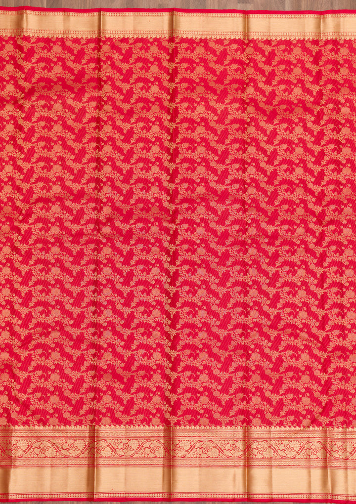 Red Zariwork Pure Silk Saree