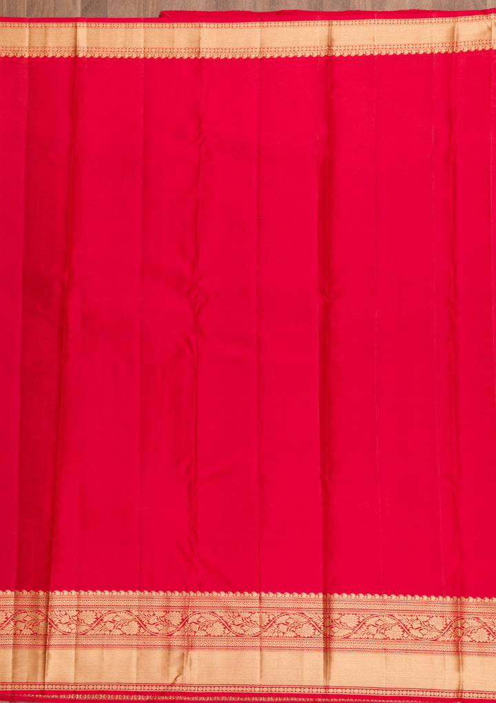 Red Zariwork Pure Silk Saree