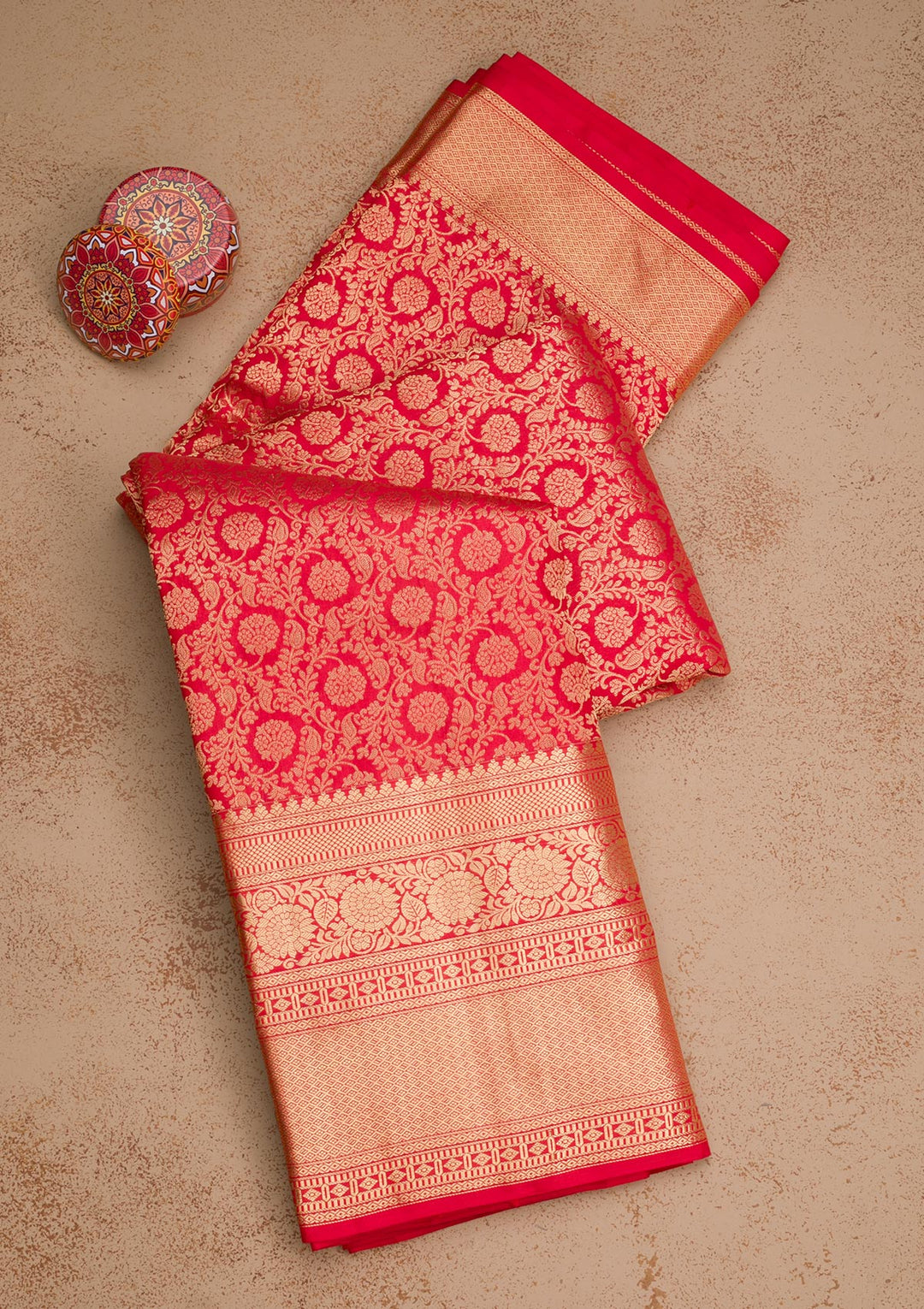 Red Zariwork Banarasi Pure Silk Saree