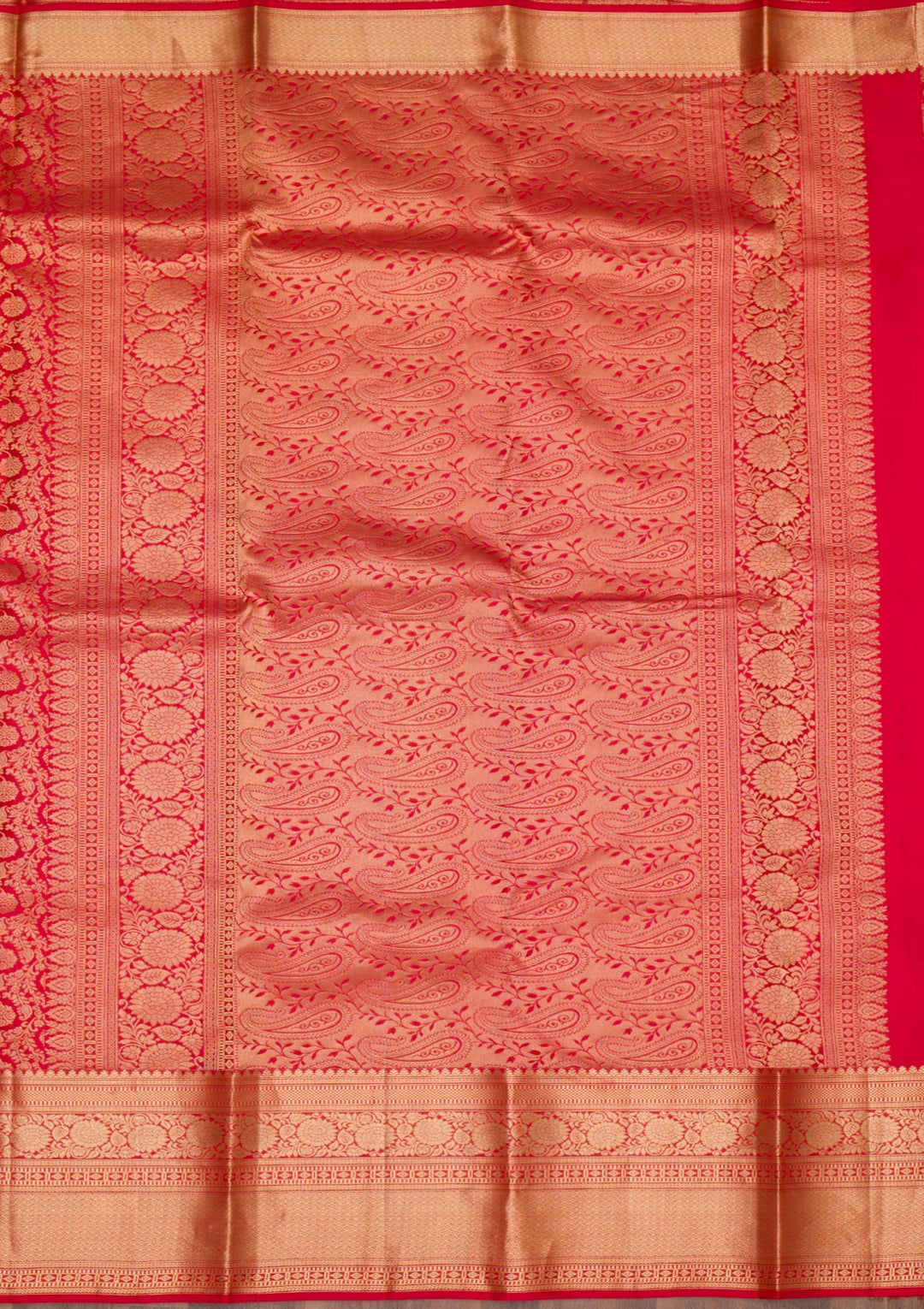 Red Zariwork Banarasi Pure Silk Saree
