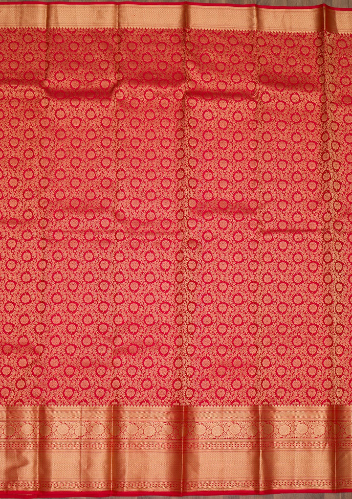 Red Zariwork Banarasi Pure Silk Saree