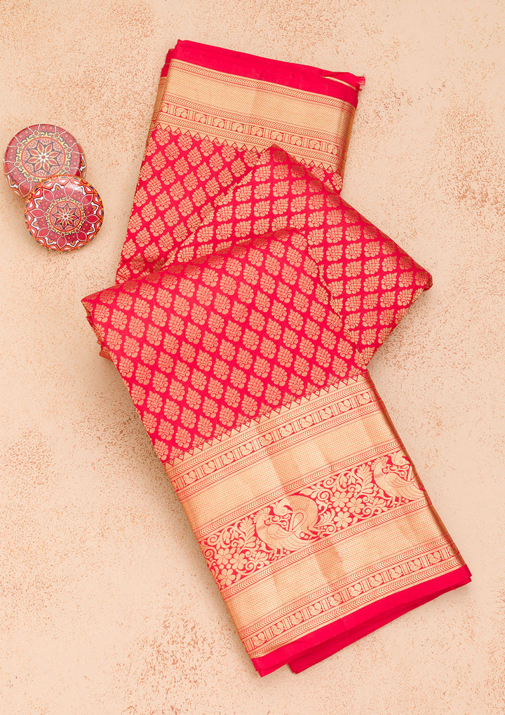 Red Zariwork Banarasi Pure Silk Saree
