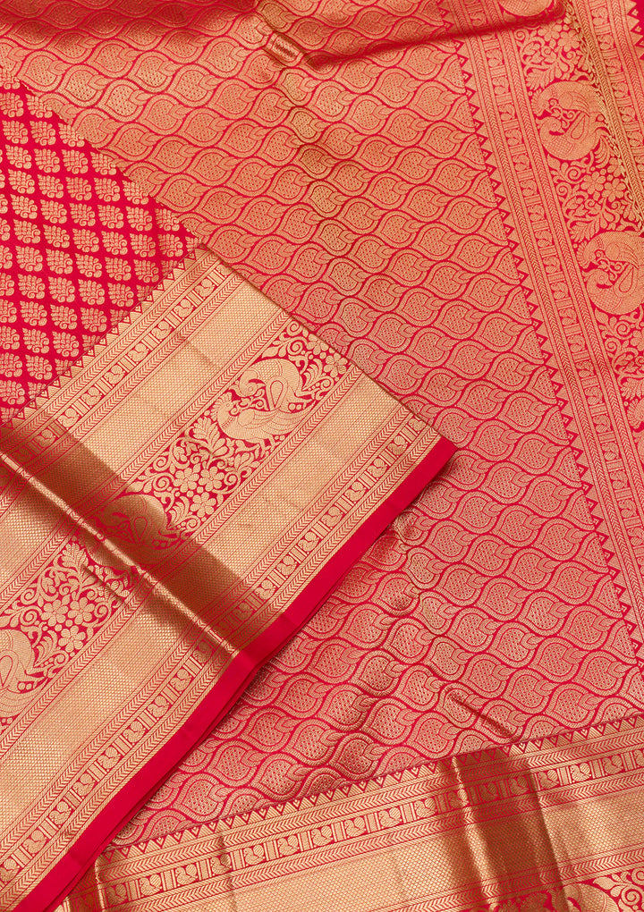 Red Zariwork Banarasi Pure Silk Saree