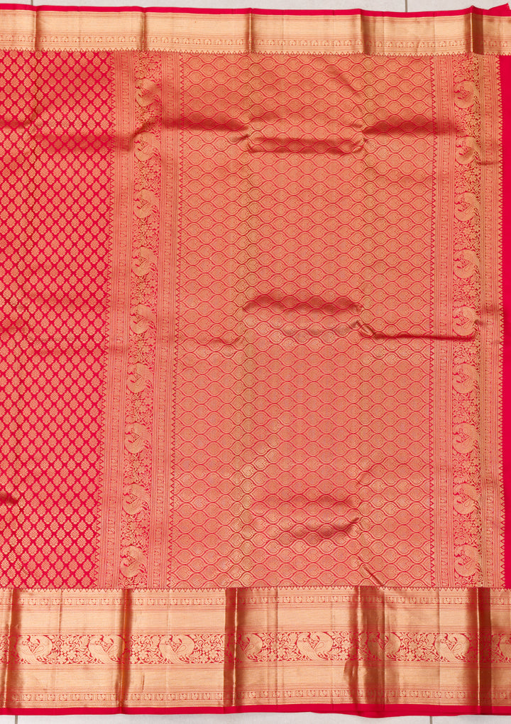 Red Zariwork Banarasi Pure Silk Saree