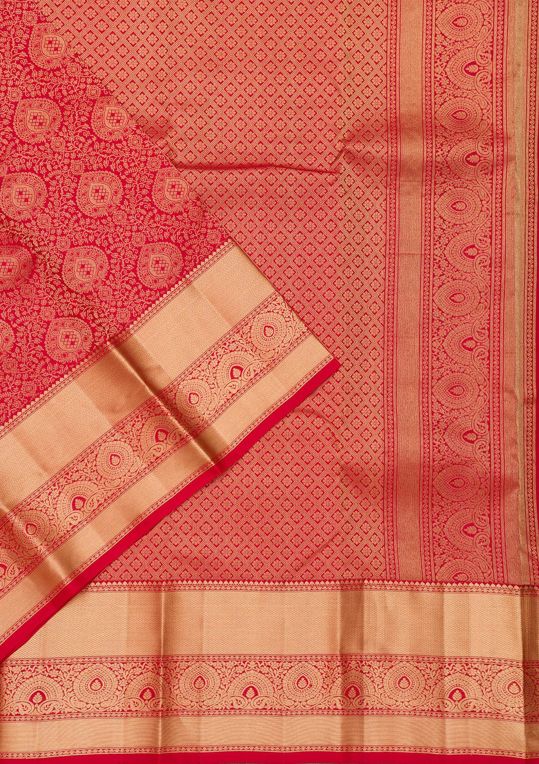Red Zariwork Pure Silk Saree