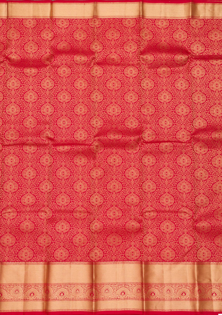 Red Zariwork Pure Silk Saree